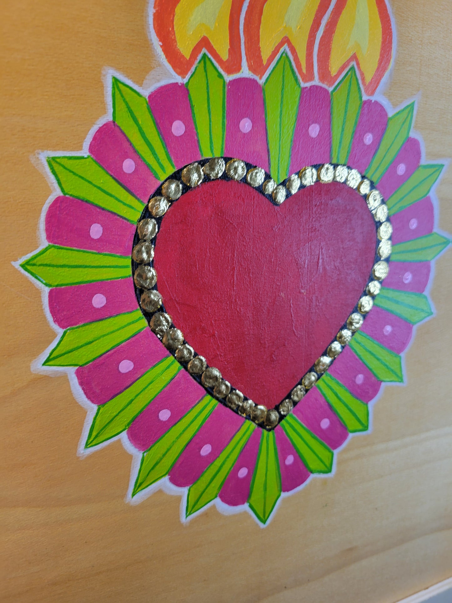 Handpainted "Corazon Picas"