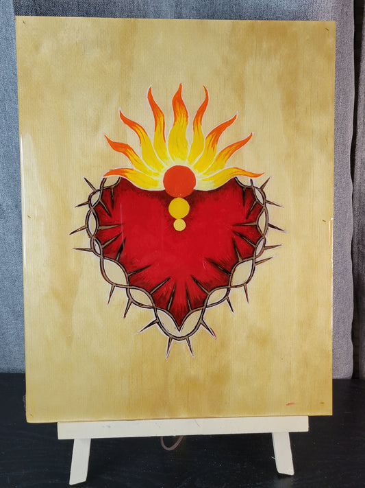 Handpainted "Corazon Circles"