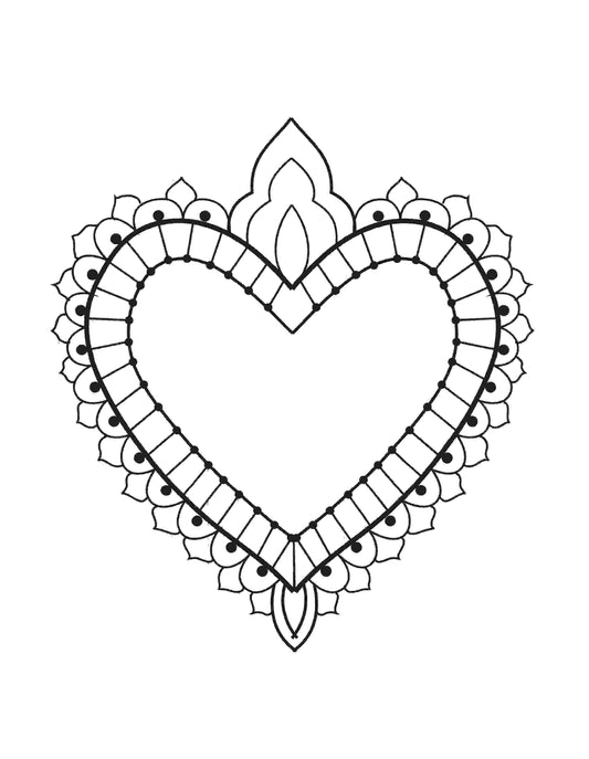 Vinyl Decal "Corazon Bolitas"